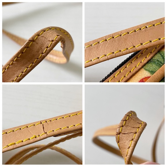 Hunting World floral coated canvas and leather crossbody shoulder bag - Picture 6 of 10